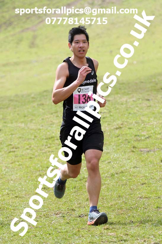 Masters men 2021 NECAA Cross Country Relays, Thornley Farm, Peterlee, Saturday, April 10th. Photo: David T. Hewitson/Sports for All Pics